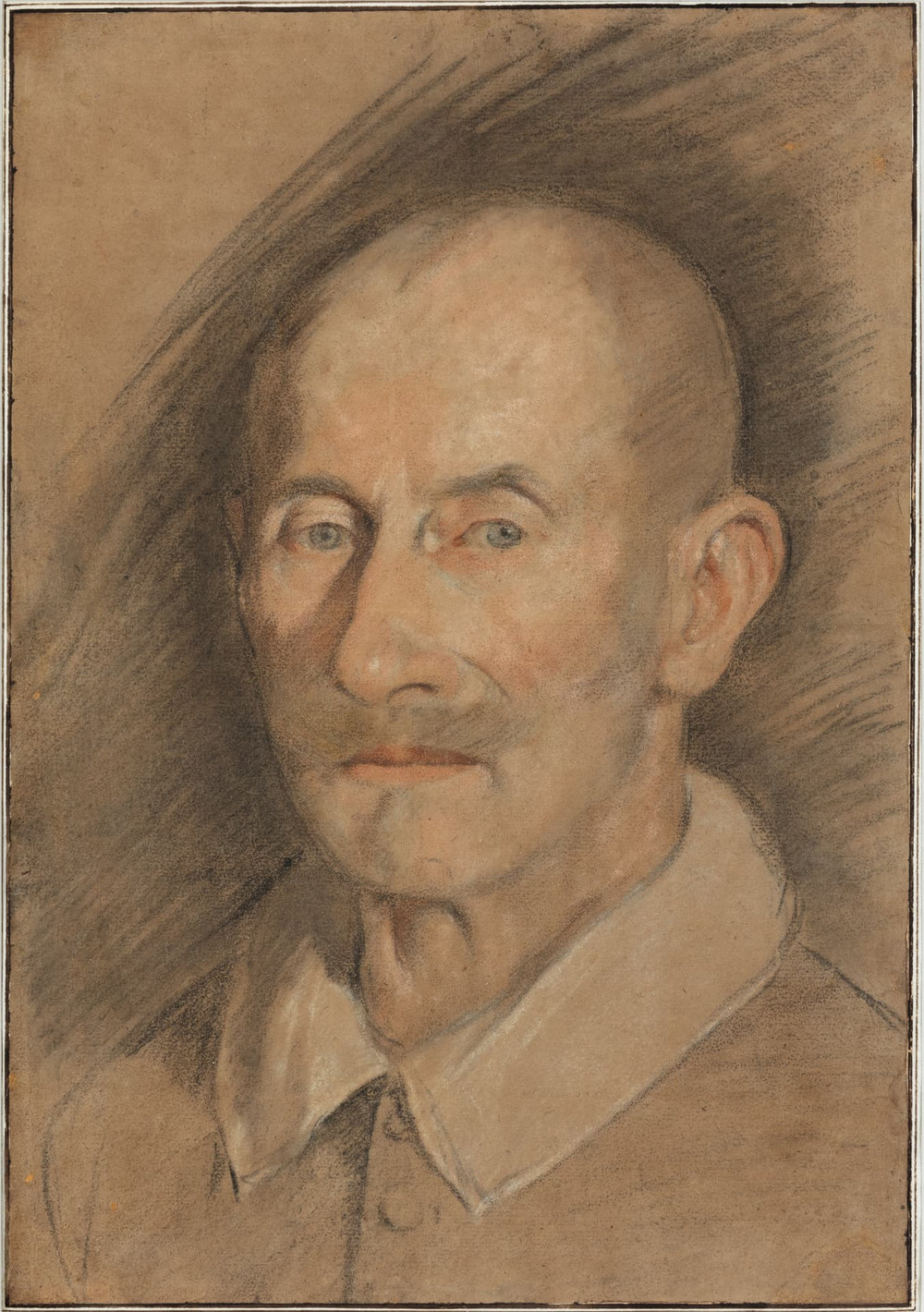 Federico Barocci, Portrait of a Bearded Man, portrait drawing on paper