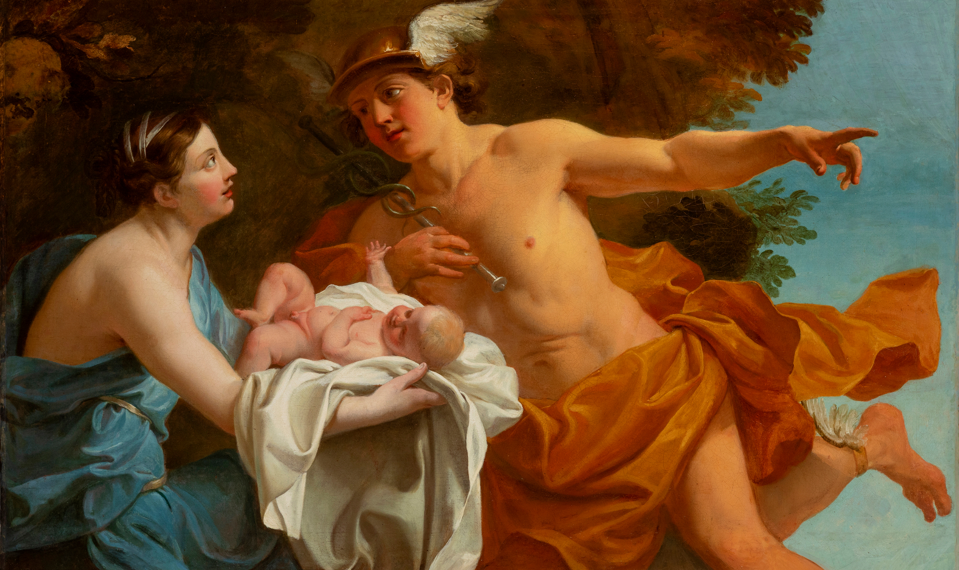 Noël-Nicolas Coypel, a rare painting circa 1715